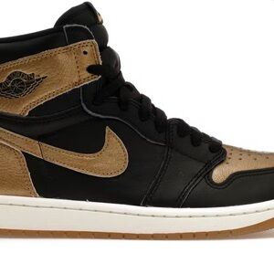 Nike Air Jordan 1 Mid - Black & Metallic Gold